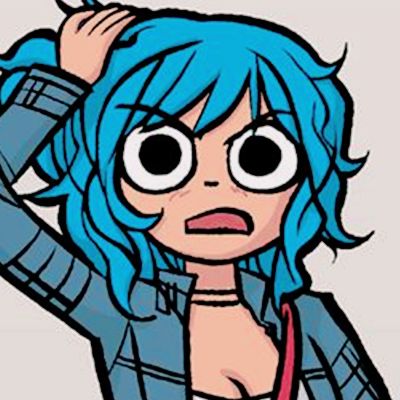 Flowers Profile Picture, Flowers Icon, Ramona Flowers, Scott Pilgrim, Blue Hair, Profile Picture, Flowers, Hair, Blue