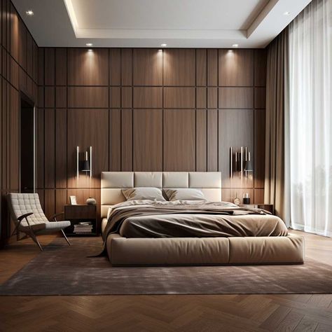 4+ Quick Bedroom Wall Panelling Upgrades for Instant Charm • 333+ Images • [ArtFacade] Decorative Wall Panels Bedroom, Wooden Bedroom Wall Ideas, Wood Wall Panels Bedroom, Bedroom Wall Panelling Designs, Wooden Panelling Walls Bedroom, Bed Back Panelling, Bedroom With Paneling, Bed Wall Panelling Design, Bedroom Panelling Wall