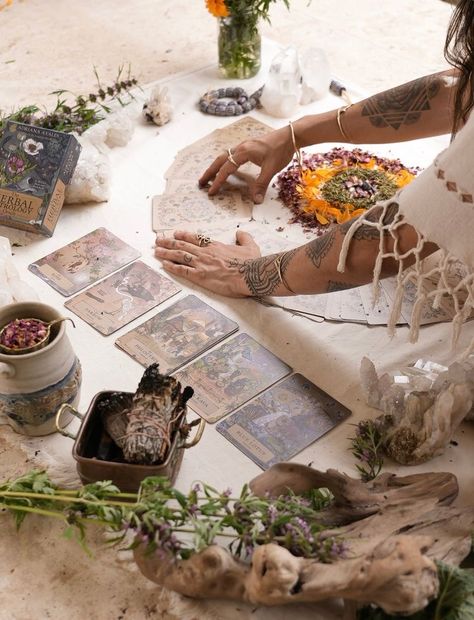 Witch Altar Aesthetic, Herbal Astrology, Ancient Portal, Sacred Circle, Sacred Plant, Plants Growing, Women's Circle, Oracle Deck, Season Of The Witch