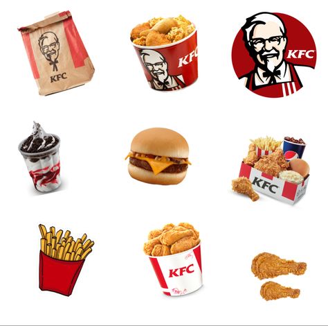 Kfc Stickers Printable, Kfc Sticker, Kfc Pictures, Kfc Drawing, Kfc Cake, Ejen Zass, Kfc Burger, Market Day Ideas, Male Cartoon Characters