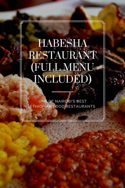 Habesha Restaurant, Glasses Kitchen, Ethiopian Restaurant, Ethiopian Food, Restaurant Logo, Logo Restaurant, Nairobi, The Restaurant, Menu Restaurant