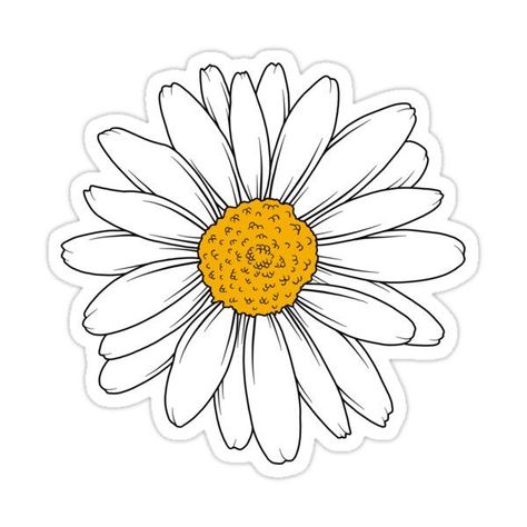 daisy flower sticker by jamie maher | . Simple, elegant, and perfect for any Daisy Flower Sticker, Stickers Design, Stickers Aesthetic, Trendy Halloween, Halloween Fall, Story Instagram, Daisy Flower, Design Bundles, T Shirt Design