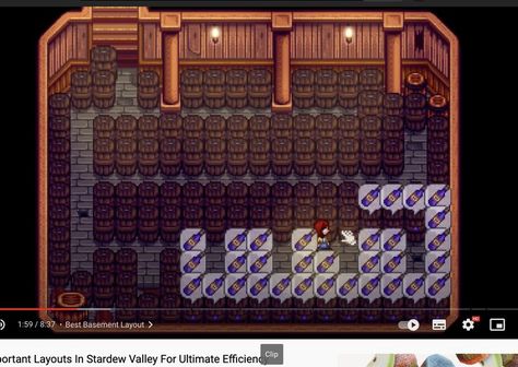 Stardew Valley Farms, Basement Layout, Stardew Valley, Basement, Layout, Holiday Decor