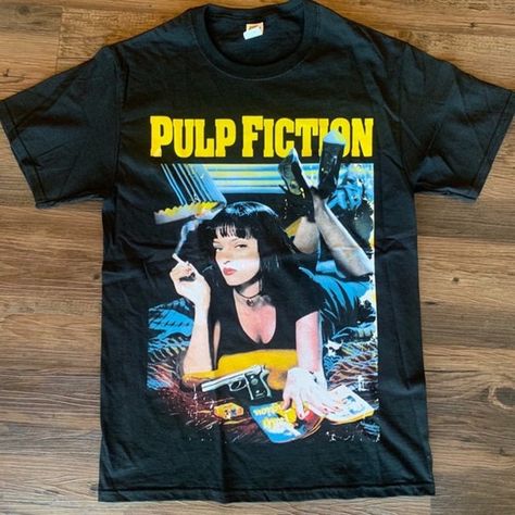 Pulp Fiction T Shirt | by michelle magenta | Nov, 2022 | Medium Pulp Fiction T Shirt, T Shirt Photo, Pulp Fiction, Direct To Garment Printer, Unisex Shirts, Shirt Color, Workout Shirts, Custom Shirts, Colorful Shirts