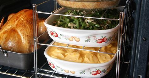 Get a hot deal on this Betty Crocker 3-teir rack from Amazon. Bake up to 3 casseroles at once in your oven! Oven Rack, Oven Range, Cool Kitchen Gadgets, Oven Racks, Holiday Dinner, Roasting Pan, Betty Crocker, Kitchen Stuff, Kitchen Items