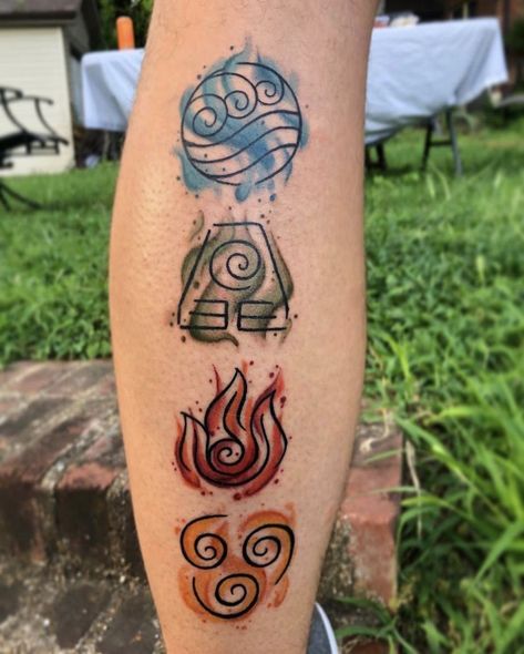 Waterbending Tattoo, Atla Tattoo Simple, Hip Hop Tattoo, Element Tattoo, Atla Tattoo, Avatar Tattoo, Nature Tattoo Sleeve, Animal Tattoo Ideas, Light Tattoo