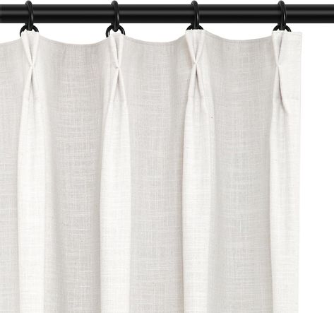 Pinch Pleat Drape, Blackout Curtains Bedroom, Linen Blackout Curtains, Drapes For Bedroom, Linen Drapery, Drapes For Living Room, Pleated Drapes, Pinch Pleat Curtains, Linen Curtain