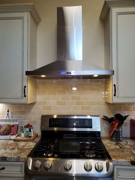 The Ultimate 30 and 36 Inch Range Hood Guide 36 Inch Hood Over 30 Inch Range, Stainless Steel Oven Hood, 30” Range Hood, 36” Range Hood, Range Hood Height From Stove, Stainless Steel Range Hood Ideas, Vent Hoods Over Stoves, Hood Range Ideas, Stainless Vent Hood