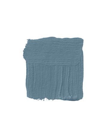 Philipsburg Blue  - HouseBeautiful.com Phillipsburg Blue Benjamin Moore, Colors For Accent Walls, Benjamin Moore Philipsburg Blue, Phillipsburg Blue, Greyish Blue Paint, Ceiling Soffit, Painting An Accent Wall, Blue Paint Swatches, Wall Recess