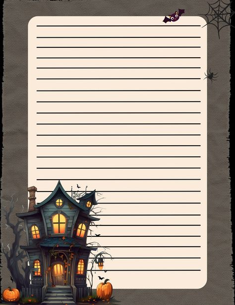 Halloween Themed Collection #3 - Lined & Unlined - Memo and Letter Sized Stationery - Printable Writing Paper - Instant Digital Download High Quality Designs - High Resolution Digital Files - Stunning and Detailed Prints Instant File Download: Receive 4 Instant Downloads once purchase is complete. Lined & Unlined in Memo and Letter sizes with pictured design. Both Memo and Letter sizes print on 8 1/2" x 11" paper. HOW TO GET IT: Etsy members: After purchase, go to http;www.etsy.com/yourpurchases to access your files. Guests: After purchase, follow the link in your receipt email to download your file. Downloads are not available in ETSY app, You must use a computer or web browser to download files. If you ever have any questions, please message me for assistance :) PLEASE NOTE: This is a di Halloween Stationary, Christmas Writing Paper, Printable Writing Paper, Printable Lined Paper, Lined Writing Paper, Christmas Writing, Writing Paper Printable Stationery, Free Printable Stationery, Calligraphy Tutorial