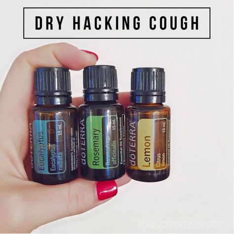 eucalyptus, rosemary, lemon, dry cough Cough Doterra, Cough Essential Oils, Oils For Cough, Oil For Cough, Essential Oils For Cough, Doterra Diffuser Blends, Doterra Essential Oils Recipes, Essential Oils For Headaches, Essential Oil Remedy