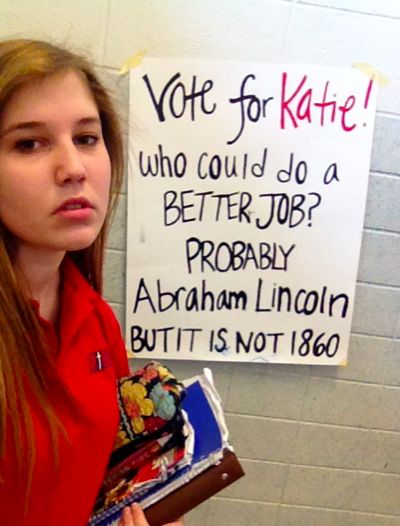 Katie is running for student council Student Government Posters, Student Government Campaign, Slogans For Student Council, School Campaign Ideas, School Campaign Posters, Student Council Campaign Posters, Student Council Campaign, Campaign Slogans, Student Government