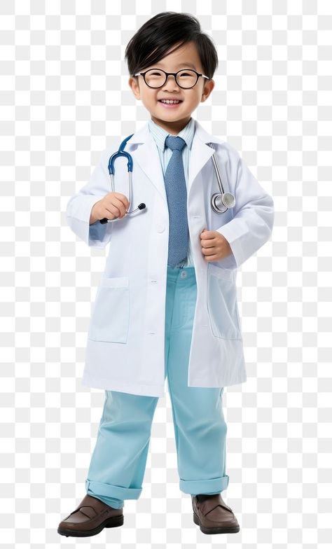 Job Doctor, Doctor Costume Kids, Doctor Stethoscope, Japanese Kids, Doctor For Kids, Doctor Costume, Asian Boys, Free Design Resources, Kids Costumes