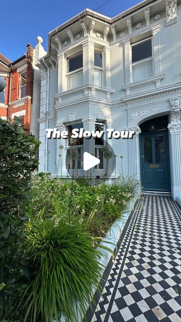 Sophia Nikolaides on Instagram: "The Slow Tour

As requested the slow tour, as apparently quadruple speed or not the one 😂. If you’ve got any other questions about the house, what we’ve done or where something is from just pop it below. And I really wish I could tell you where those doors were from but I have no idea. 

We’ve kept ours a bit more “broken plan” and not changed it too much from its original. The knock through and the doors are always a big topic of conversation. I’d love to know if you’d do similar. Remember to save if you’re looking for inspo for layout.

#victorianhouse #originalfeatures #englishhome #devolkitchens #townhouse #housetour" London Townhouse Living Room, London Townhouse Interior Living Rooms, 2nd Floor House Design Interior, London Townhouse Floorplan, Brooklyn Brownstone Interior, Uk Small Terraced House Interiors, Townhouse Layout, London Townhouse Interior, Small Terraced House