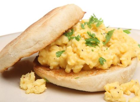 The 13 Healthiest Breakfasts to Eat, According to RDs | Eat This Not That Eggs With Sausage, Healthiest Breakfast, Prediabetic Diet, Filling Food, English Muffin, Low Carb Breakfast, Scrambled Eggs, Low Carb Diet, Om Nom