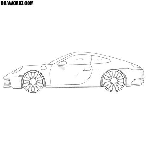 Porsche Drawing, Flower Vase Drawing, Car Drawing Easy, Carros Porsche, English Projects, Tattoo Inspiration Men, Car Drawing, Cool Car Drawings, Craft Decorations