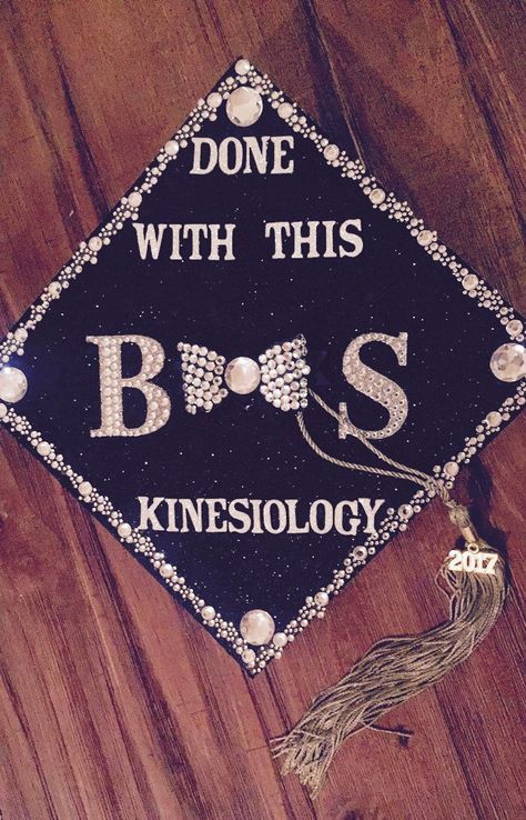 Done with this BS #graduationcap #kinesiology #funny #cute #diy Done With This Bs Grad Cap, Kinesiology Graduation Cap, Education Graduation Cap, Graduation Cap Designs College, Funny Graduation Caps, College Grad Cap Ideas, College Graduation Cap Decoration, Grad Cap Designs, College Graduation Pictures