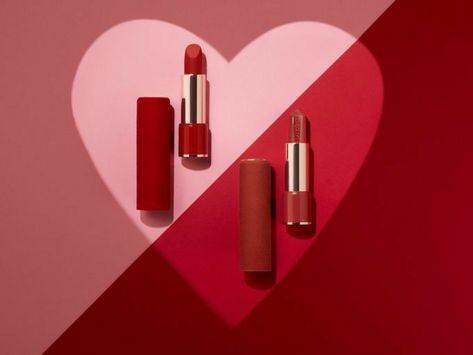 Cosmetic Creative, Makeup Ads, Rouge Lipstick, Cosmetics Photography, Luxury Cosmetics, Beauty Products Photography, Cosmetic Design, Valentine Photography, Saint Valentine