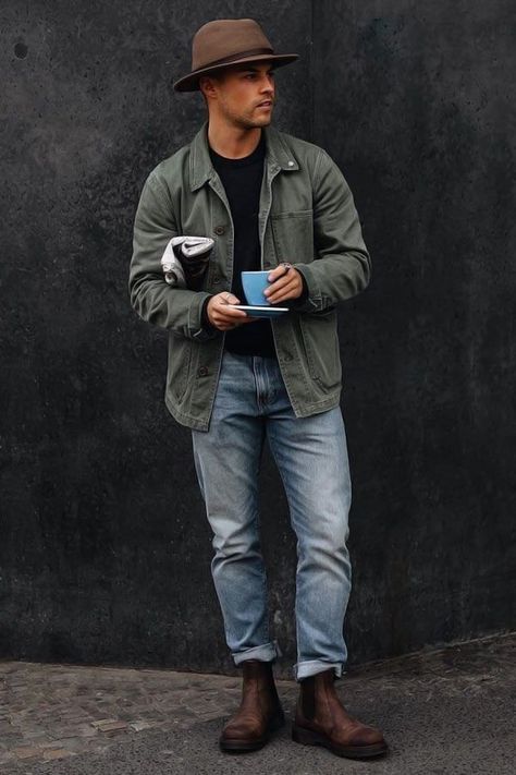 Kevin Elezaj, Brown Chelsea Boots Outfit, How To Style Chelsea Boots, Blundstone Outfit, Dr Martens Chelsea Boots, Dr Martens Chelsea, Chelsea Boots Men Outfit, Chelsea Boots Outfit, Boots Men Outfit