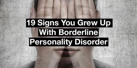 Boderline Personality Disorder, Borderline Personality, Dissociation, Interpersonal Relationship, Mental Disorders, Personality Disorder, Health Quotes, Growing Up, Psychology