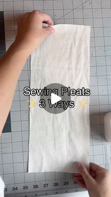 Gianna | Petite Sewing and Patterns on Instagram: "Let’s break this down! ⬇️⬇️  1. The Knife Pleat - I made lines 1.5” apart making sure the ends left me enough room for seam allowance. You can make your pleats as big or as small as you want!   2. The Box Pleat - the example here is showing the back of a traditional button up shirt! You will most likely always find this pleat just below the yolk of a button up. The 3 notches represents 2” in width on the CB.   3. The Inverted Pleat - this pleat is the “wrong side” of the box pleat! The method is the same, it’s just on the other side of the fabric. The stitch line for both inverted and box is about 1.5” long.   For an in-depth version of videos like this, check out @fashionifl virtual classroom! They have hundreds of hours of online classes Sewing Patterns Button Up Shirt, Sewing Pleats Tutorial, Sew Pleats, Sewing Pleats, Pleats Techniques, Box Pleat Dress, Inverted Box Pleat, Patterned Button Up Shirts, French Pleat