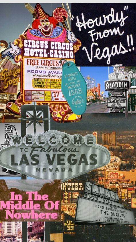 Las Vegas Mood Board, Vintage Vegas Aesthetic, Old School Vegas, Old Vegas, Trending Aesthetic, Vegas Theme, 2024 Art, Retro 60s, Aesthetic Moodboard