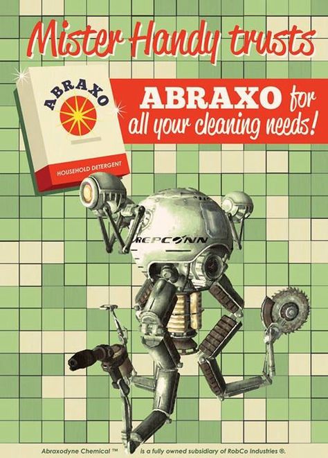 Fallout Fallout Propaganda, Fallout Poster, Mr Handy, Fallout Posters, Vault Dweller, Creative Post, Fallout Game, Video Game Posters, Fallout Art