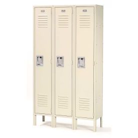 Infinity™ Locker Single Tier 12x12x60 3 Door Ready To Assemble Tan Locker Closet, Kids Locker, Locker Ideas, Employee Lockers, Hat Shelf, Locker Designs, Home Lockers, Laundry Room/mud Room, Coat Storage