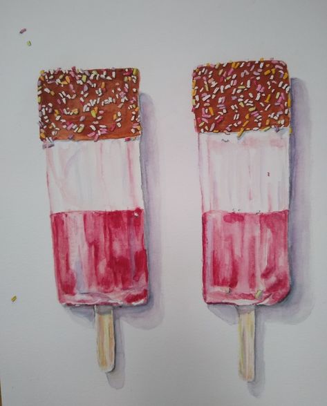 Food art, still life, ice lollies, hundreds and thousands, fab Fab Ice Lolly, Ice Lollies, Ice Lolly, Gcse Art, Art Club, Quick Saves, Art