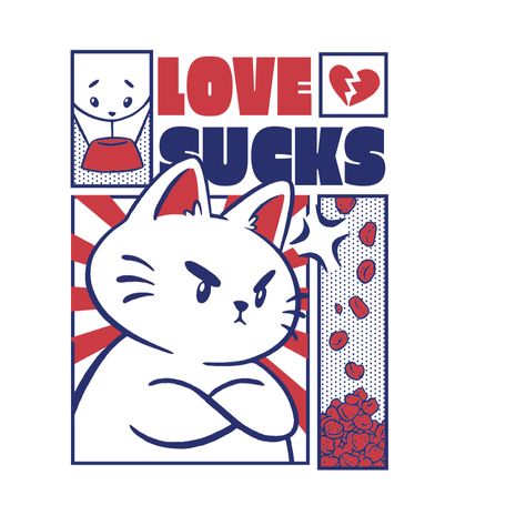 Love sucks comic editable t-shirt template Graphic Tee Design Illustrations, Tshirt Printing Design Ideas, Tshirt Typography Design, Comic Typography, Love Sucks, Print On Demand Designs, Corel Draw Design, Food Logo Design Inspiration, Japan Graphic Design