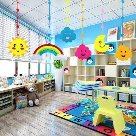 Classroom Ceiling Decorations, Classroom Decor Art, Nursery Worksheet, Christmas Bedroom Ideas, Art Craft Ideas, Elementary Classroom Themes, Kindergarten Decorations, Preschool Decor, Diy Classroom Decorations