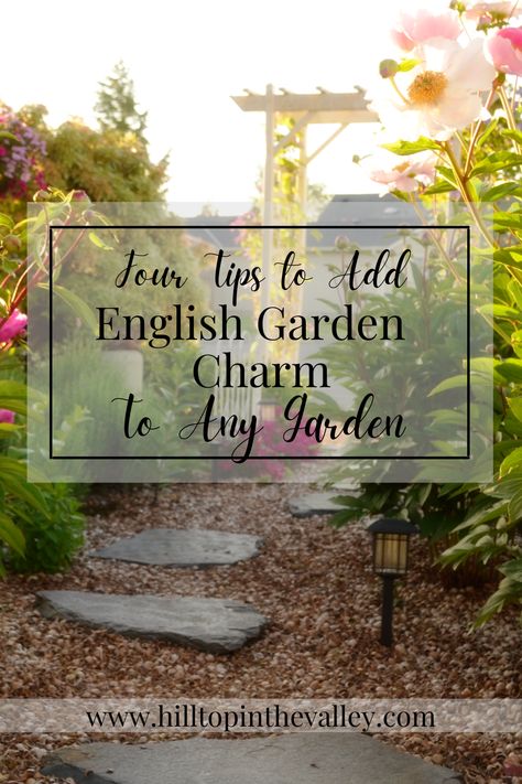 English gardens are not just for flowers! Use these ideas to give the charm of an english garden no matter what you're growing. English Garden In California, English Garden Decor, Diy English Garden, Small English Garden Ideas, English Garden Ideas Layout, Small English Garden, English Garden Ideas, Making Raised Garden Beds, English Flower Garden