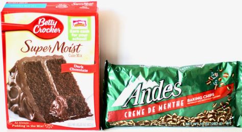 Chocolate Andes Mint Cookies, Recipes 5 Ingredients Or Less, Cake Mix Cookies Recipes, Mint Cookies Recipe, Easy Cake Mix Cookies, Mint Brownies Recipe, Andes Mint Cookies, Chocolate Sugar Cookie Recipe, Chocolate Cake Mix Cookies