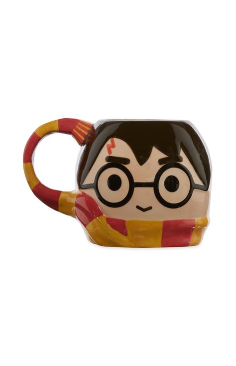 Harry Potter Face-Shaped Mug ($7) Fortnite Poster, Decorated Cups, Ceramica Ideas, Harry Potter Face, Hp Harry Potter, Color Me Mine, Harry Potter Mugs, Harry Potter Merchandise, Disney Mugs