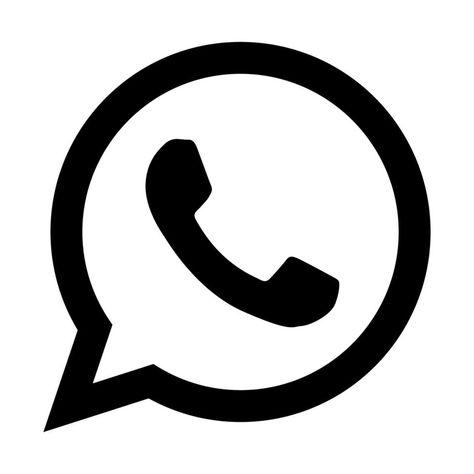 WhatsApp black logo on transparent background Whatsapp Logo Black, Whatsapp Logo Icons, Whatsapp Icon Png, Whatsapp Logo Png, Vector Whatsapp, Whatsapp Logo, Whatsapp Icon, Logo Clipart, Bookcase Design