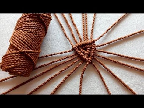 (11) Macrame - Simple Diy MacrameCoaster - Easy Step By Step Tutorial - YouTube Macrame Trivet Diy, Macrame Trivet Hot Pads Diy, Macrame Patterns Tutorials How To Make, Macrame Trivet Hot Pads, Knitted Macrame Trivet Pattern Free, Macrame Coasters Diy, Macrame Coasters Diy Tutorial Videos, Macrame Simple, Macrame Coasters No Fringe