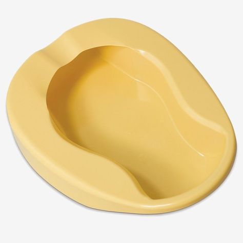 Medpro Durable Conventional Plastic Bed Pan with Contoured Shape for Added Comfort, Made from Heavy-Duty Plastic, Convenient and Easy to Clean, Adult Size Bed Pan, Transport Wheelchair, Proper Posture, Occupational Health And Safety, The Hospital, Ergonomic Handle, Medical Supplies, Height Adjustable, Beauty Health