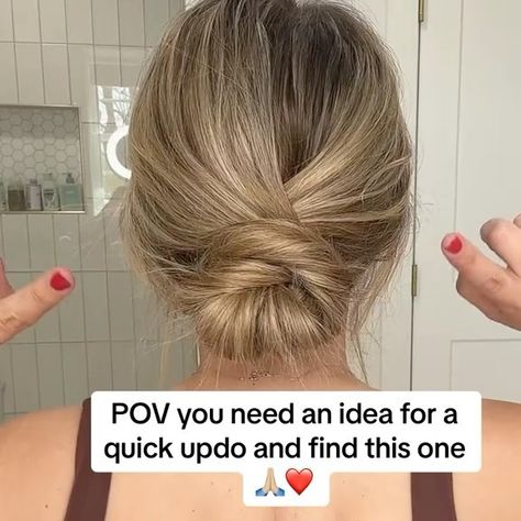 Shoulder Length Up Dos Easy Updo, Easy Shoulder Length Updo, Easy Up Dos For Thinner Hair, Shoulder Length Hair Updo Easy, How To Do An Updo Yourself, Shoulder Length Hair Updos, Shoulder Length Updo, Scarlett Hair, Casual Hair Updos