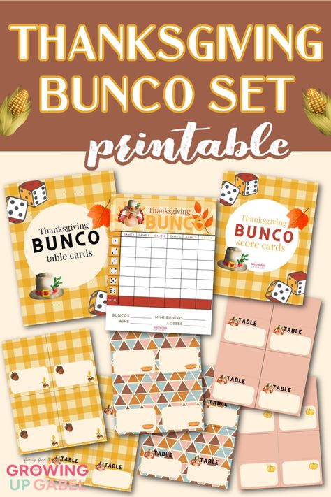 Thanksgiving Bunco printable set Thanksgiving Bunco Score Sheets Free, Thanksgiving Bunco Score Sheets, Thanksgiving Bunco, Bunco Printables, Bunco Score Sheets, Bunco Night, Bunco Game, Printable Thanksgiving, Thanksgiving Printables