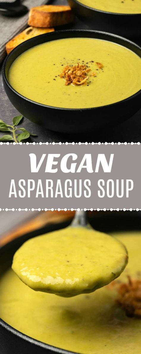 Vegan Asparagus, Vegan Potato Leek Soup, Vegan Corn Chowder, Vegan Potato Soup, Vegan Pumpkin Soup, Vegan Green Bean Casserole, Asparagus Soup, Vegan Potato, Vegan Soup Recipes