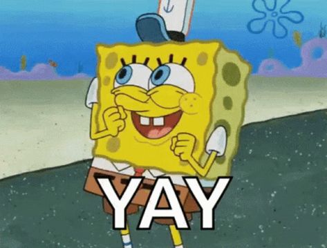 Yay Spongebob Squarepants GIF - Yay SpongebobSquarepants Excited - Discover & Share GIFs Spongebob Dancing, Humor Spongebob, Spongebob Happy, Spongebob Gif, Wallpaper Spongebob, Meme Spongebob, Watch Spongebob, Dance Gif, Cartoon Kunst