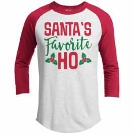 Adult Christmas Raglan Cursed Fashion, Christmas Tshirt Ideas Funny, Christmas Shirts For Men, Santas Favorite Ho, Cricket Projects, Mens Ugly Christmas Sweater, Christmas Cricut, Christmas Pj, Christmas Tee Shirts