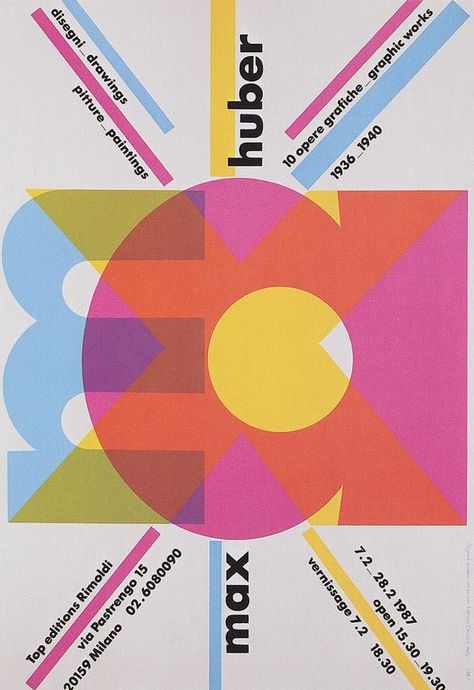 Max Huber Max Huber, International Typographic Style, Max Bill, Graphic Design Collection, Swiss Design, Article Design, Typography Graphic, Design History, History Design