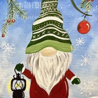 Easy Christmas Paintings - Step By Step Painting With Tracie Kiernan Christmas Paintings Easy, Paintings Easy, Christmas Canvas Art, Santa Gnome, Christmas Paintings On Canvas, Family Painting, Snowman Painting, Easy Canvas Painting, Gnome Christmas