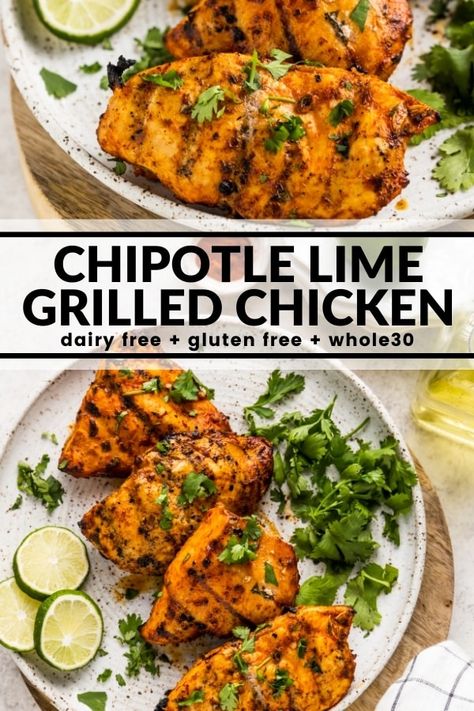 This Chipotle Lime Grilled Chicken is tangy with a hit of chipotle seasoning that you're going to really taste! I bet you'll love the easy marinade! Chipotle Lime Chicken, Lime Grilled Chicken, Chicken Chipotle, Chipotle Seasoning, Lean Cuisine, Cook Chicken, Balsamic Chicken, Grilled Chicken Recipes, Lime Chicken