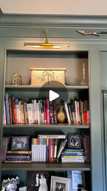 Library Book Shelf Lighting, Built In Bookcase Lighting, Lighting For Bookshelves, Bookshelf With Lighting, Library Room Lighting, Home Library Lighting Ideas, Bookshelf Lighting Ideas Built Ins, Library Lights On Bookcase, Bookcase Lighting Ideas