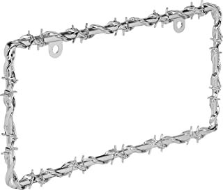 Amazon.com : goth car accessories Barbed Wire Design, Car Deco, Cool Car Accessories, Pretty Bike, Car Plates, Wire Design, Car Washer, Car License Plate, Car Mods