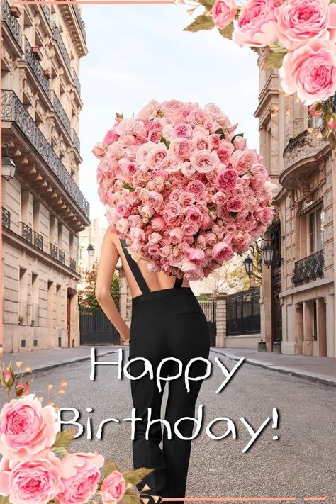 Happy Birthday Fashionista, Happy Birthday Frauen, Happy Birthday Gorgeous Lady, Happy Birthday Drinks, Happy Birthday Bouquet, Happy Birthday For Her, Birthday Gorgeous, Happy Birthday Flowers Wishes, Happy Birthday Bestie