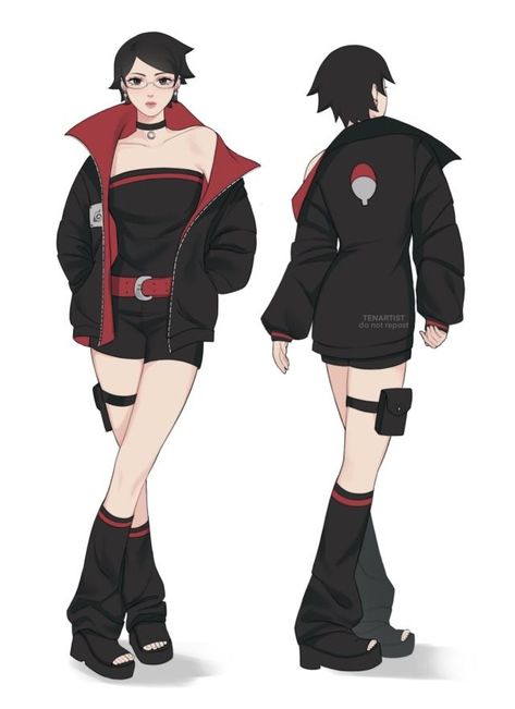 tenartist on Tumblr Sarada Uchiha Time Skip, Tv Sketch, Sarada Cosplay, Baruto Manga, Menma Uzumaki, Boruto Characters, Boruto And Sarada, Naruto Oc Characters, Time Skip