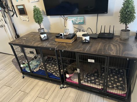 Dog Kennel Table Top, Dog Crate Table Top, Dog Kennel Table, Kennel Table, Dog Crate Topper, Crate Topper, Pet Crates, Dog Crate Table, Wood Dog Crate